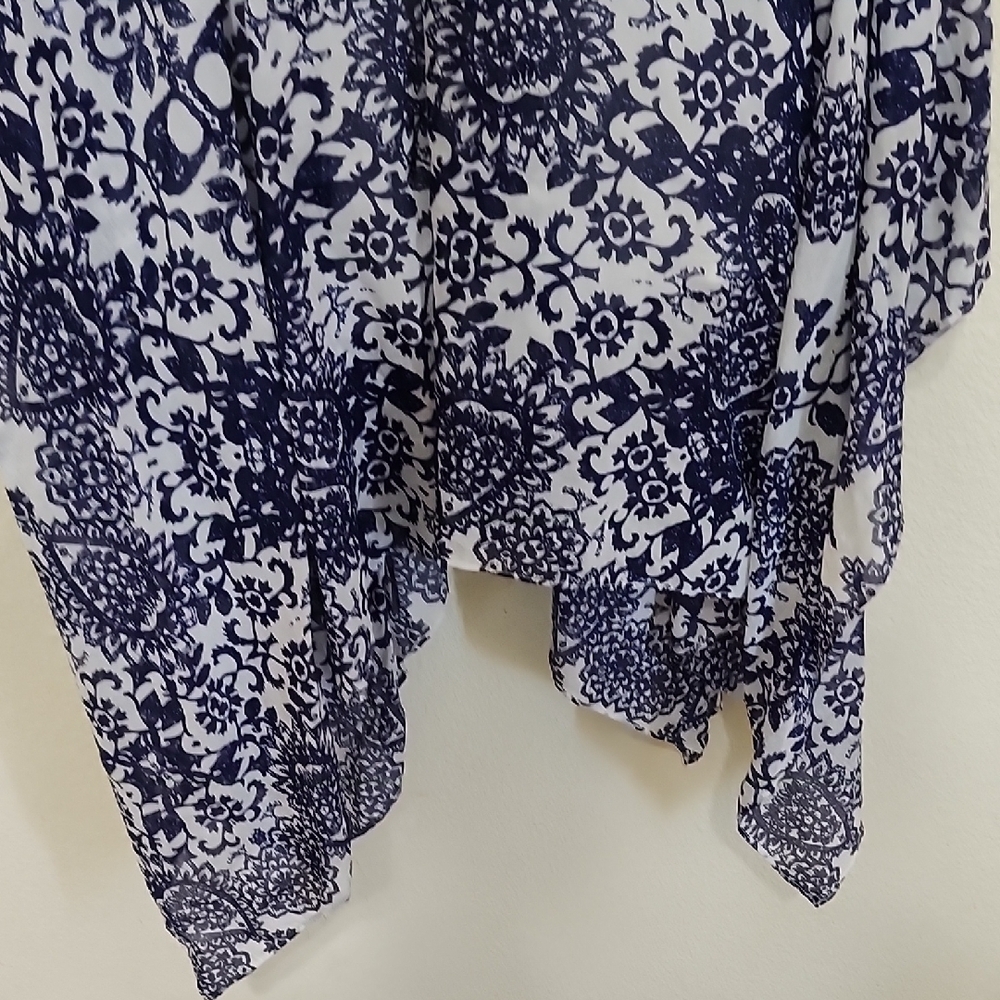 Guess Blue and White High Low Dress - Picture 11 of 11